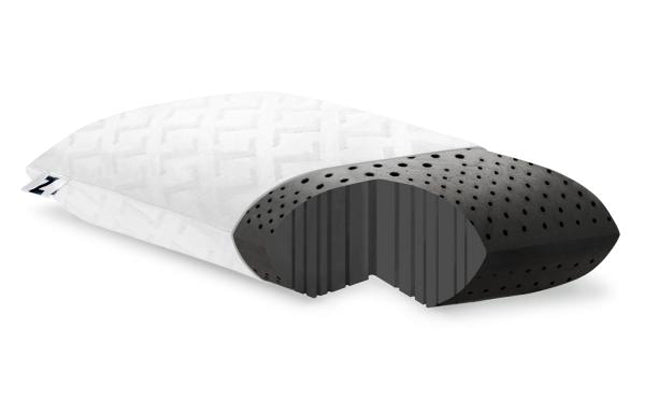 Malouf Zoned Dough Bamboo Charcoal Pillow - Queen