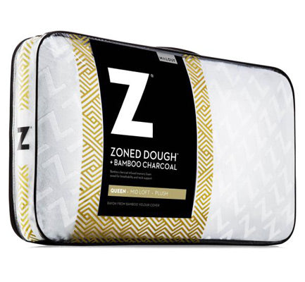 Malouf Zoned Dough Bamboo Charcoal Pillow - Queen